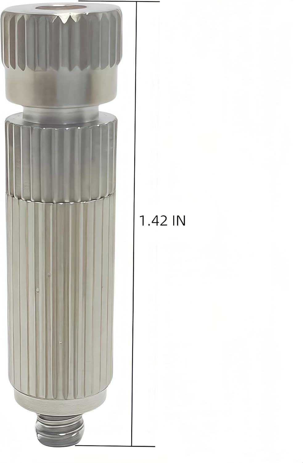 High Pressure Brass Nickel Plated Misting Nozzle for Outdoor Cooling Mist System, 0.5mm Ceramics Orifice, Anti-Drip Cleanable, 10pcs