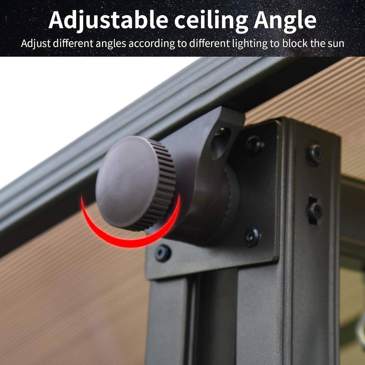 3-Seat Solar Outdoor Patio Swing Chair with Footrest Outdoor Porch Swing with Aluminum Frame Adjustable Tilt Canopy for Poolside Balcony Backyard (Floral Pillow + Red Cushion)