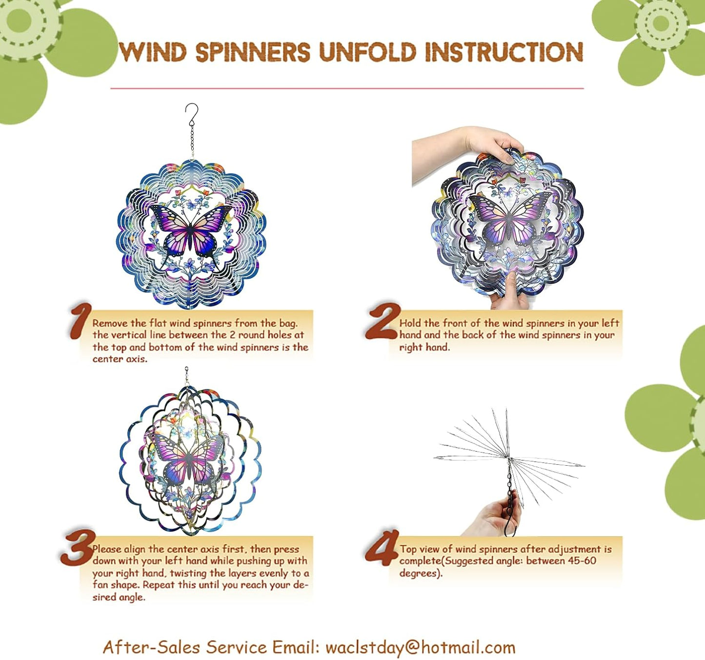 Wind Spinners Outdoor Chicken Decorations - Birthday Gifts for Women Mom Grandma, Hanging 12 inch 3D Sculptures for Garden Decor for Outside, Patio, Yard