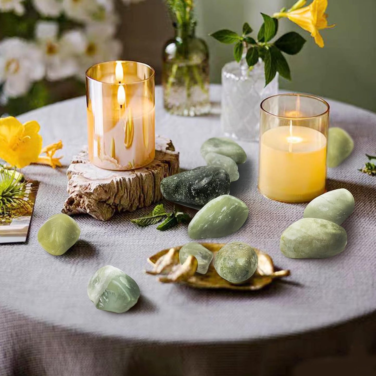 10 lbs Polished River Rocks, 2-3 Inch Large Pebbles for Plants, Decorative Stones for Succulent, Landscaping, Vases, Crafting and Garden