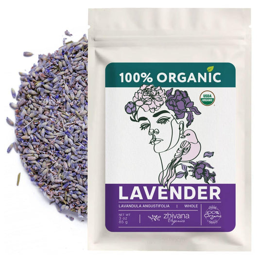 Organic Culinary Lavender Flowers for Tea, Cooking & Baking (3 oz.) - Food Grade Lavender Buds - Te de Lavander Para Dormir - Edible Lavander Herb