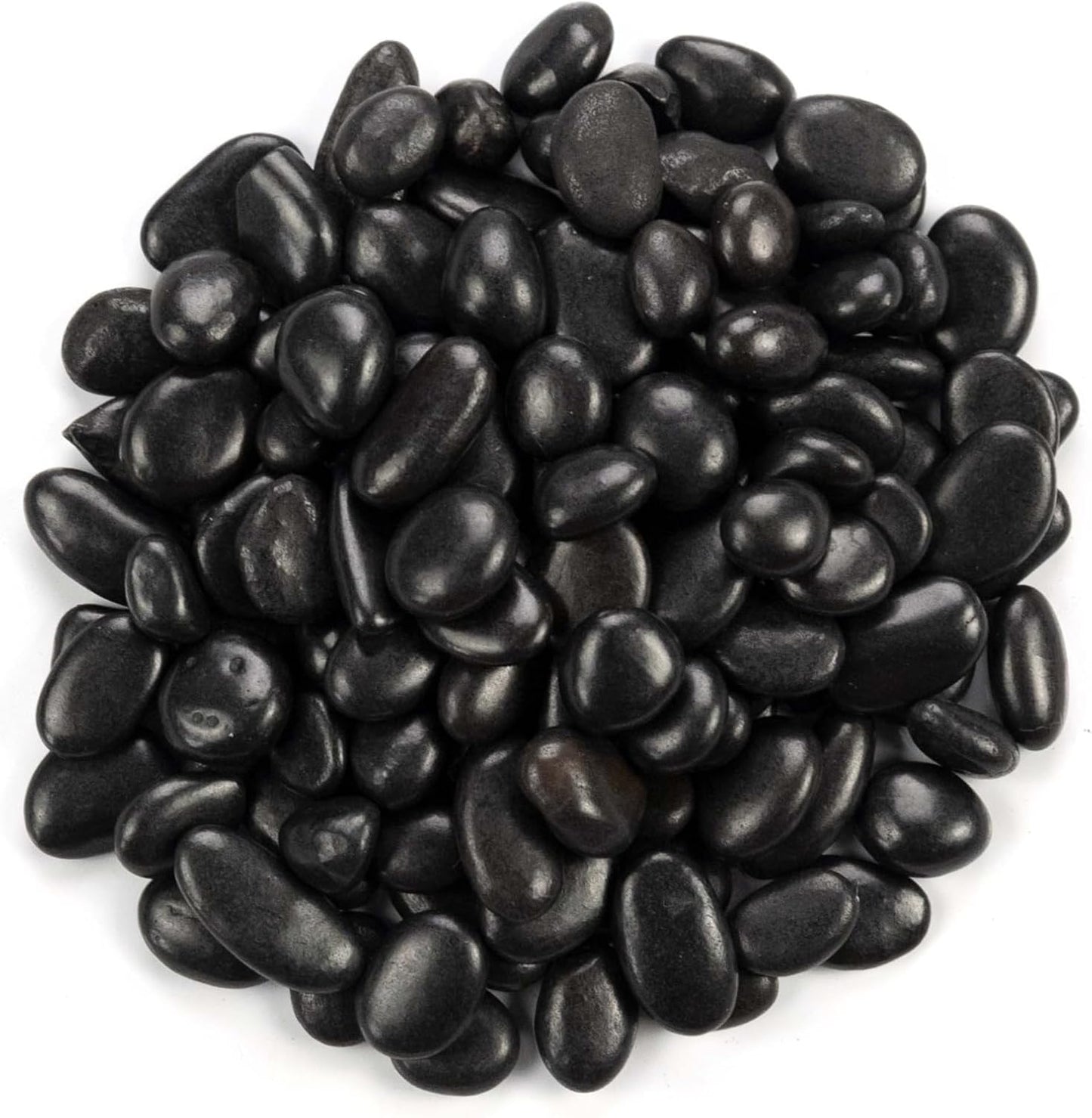 MSI Decorative Polished Black Pebbles, 0.2 inch - 0.5 inch, 40 lb. Bag