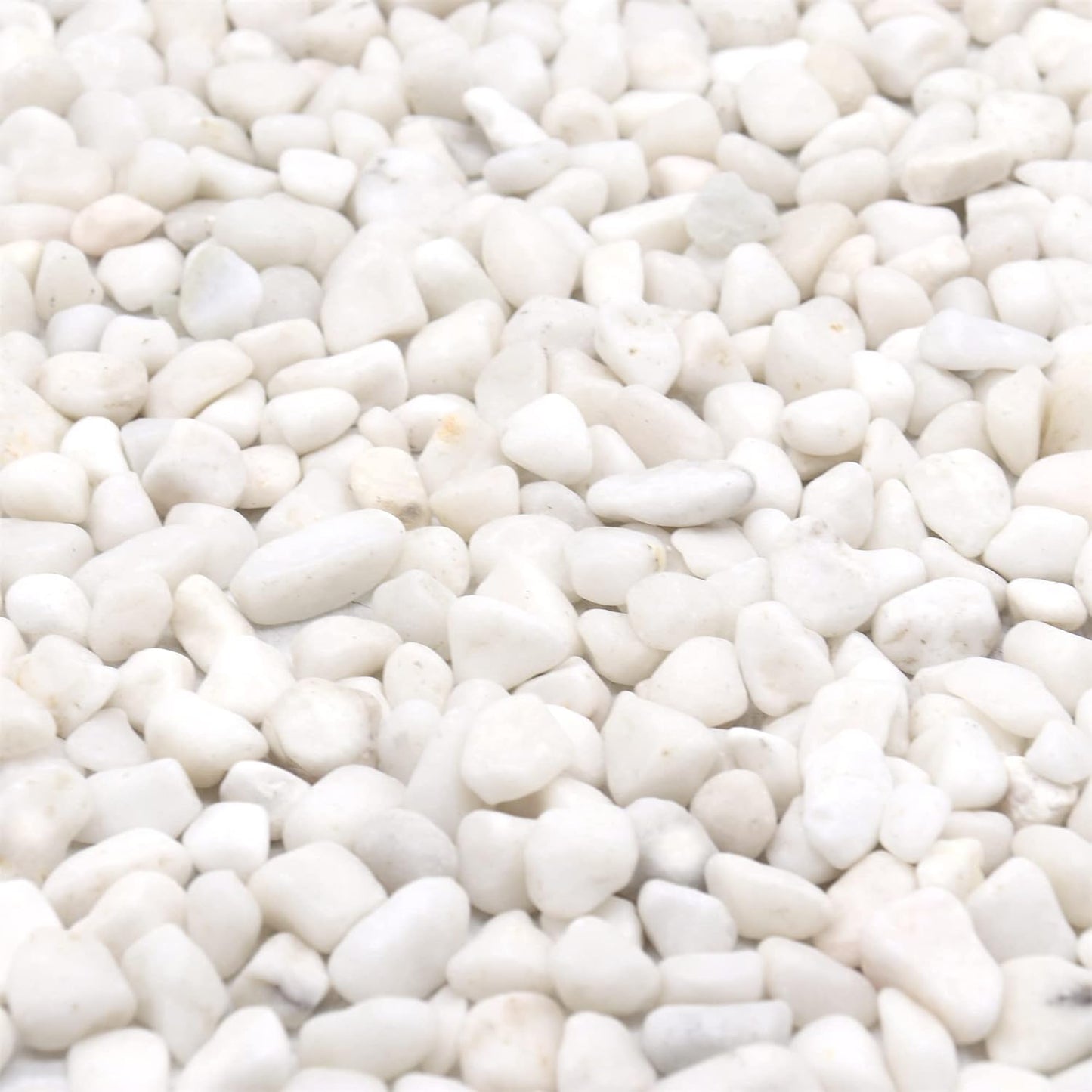 White Rocks - 3/8 Inch. Decorative Polished Pebbles for Garden, Succulents, Vase Fillers (XSM 0.375 Inch - 5 lbs) perfection
