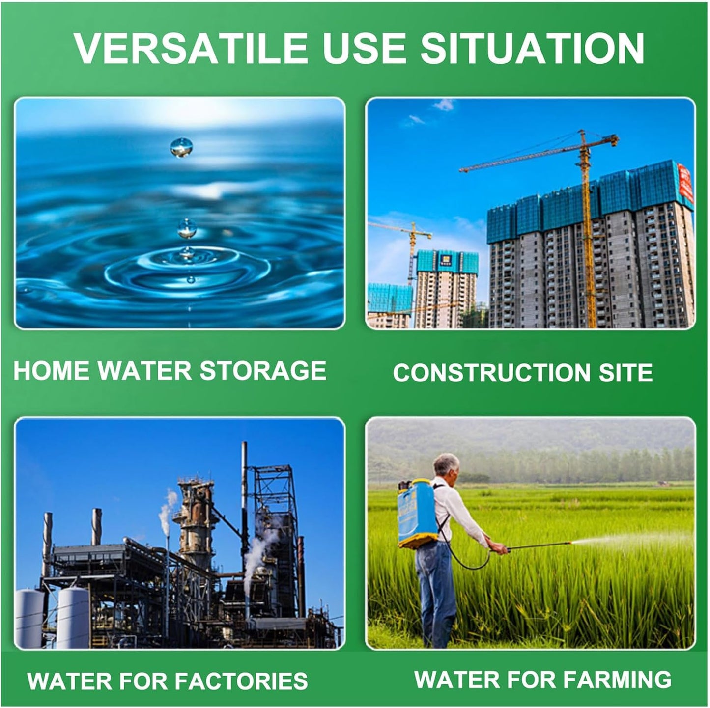 Portable Water Tank Water Storage Tank for Camping with Spigot Hose Plastic Water Container Water Storage Container for Emergency Water Storage Hiking Outdoor(Size:29gallon / 110L)