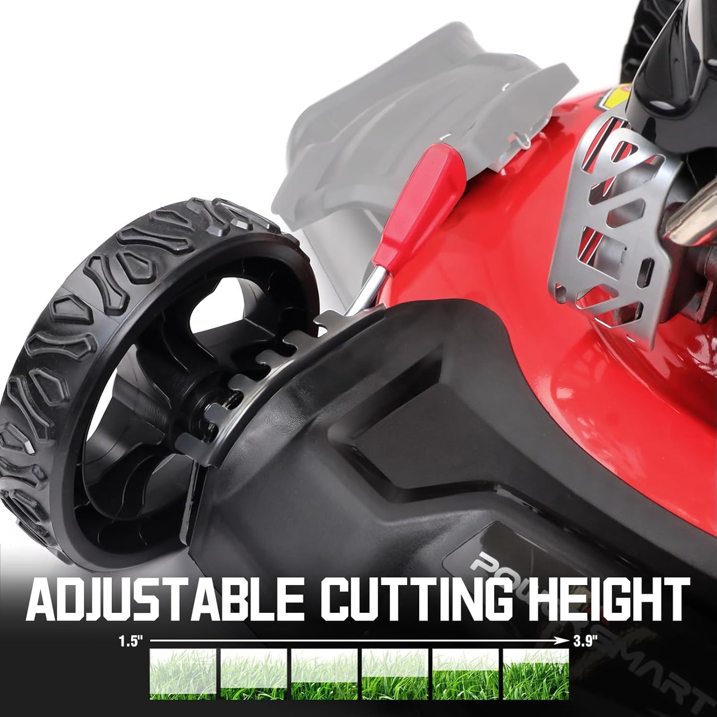 PowerSmart Lawn Mower Gas Powered, 21-Inch 144cc Engine 3-in-1 Walk-Behind Push Lawn Mower, Oil Included