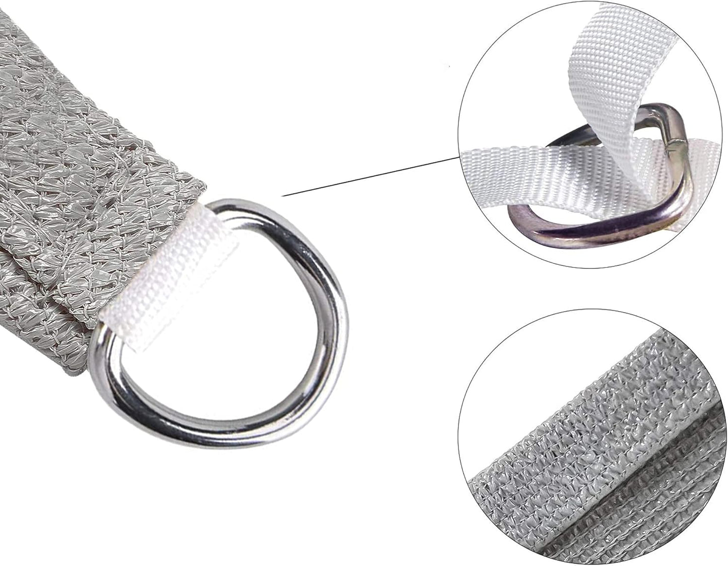 11' x 16' Gray Rectangle Sun Shade Sail SSP1212 Canopy Durable Fabric UV Block Awning,We Make Custom Orders