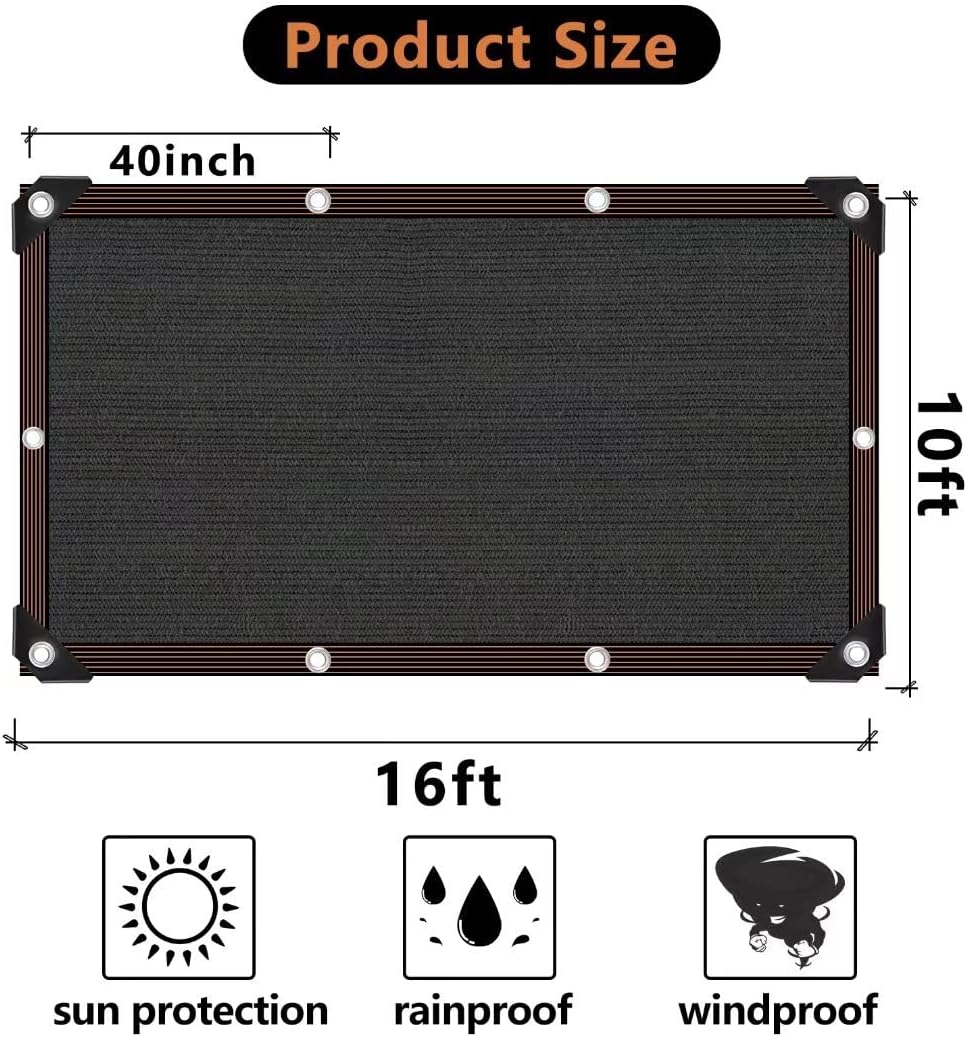 Shade Cloth - 70-90% Sunblock Net for Garden Patio,Shade Sails for Plants Greenhouse Outdoor Pergola Lawn Swimming Sun Shade Cloths for Kennel Chicken Coop Easier to Hang Shade Net Cover