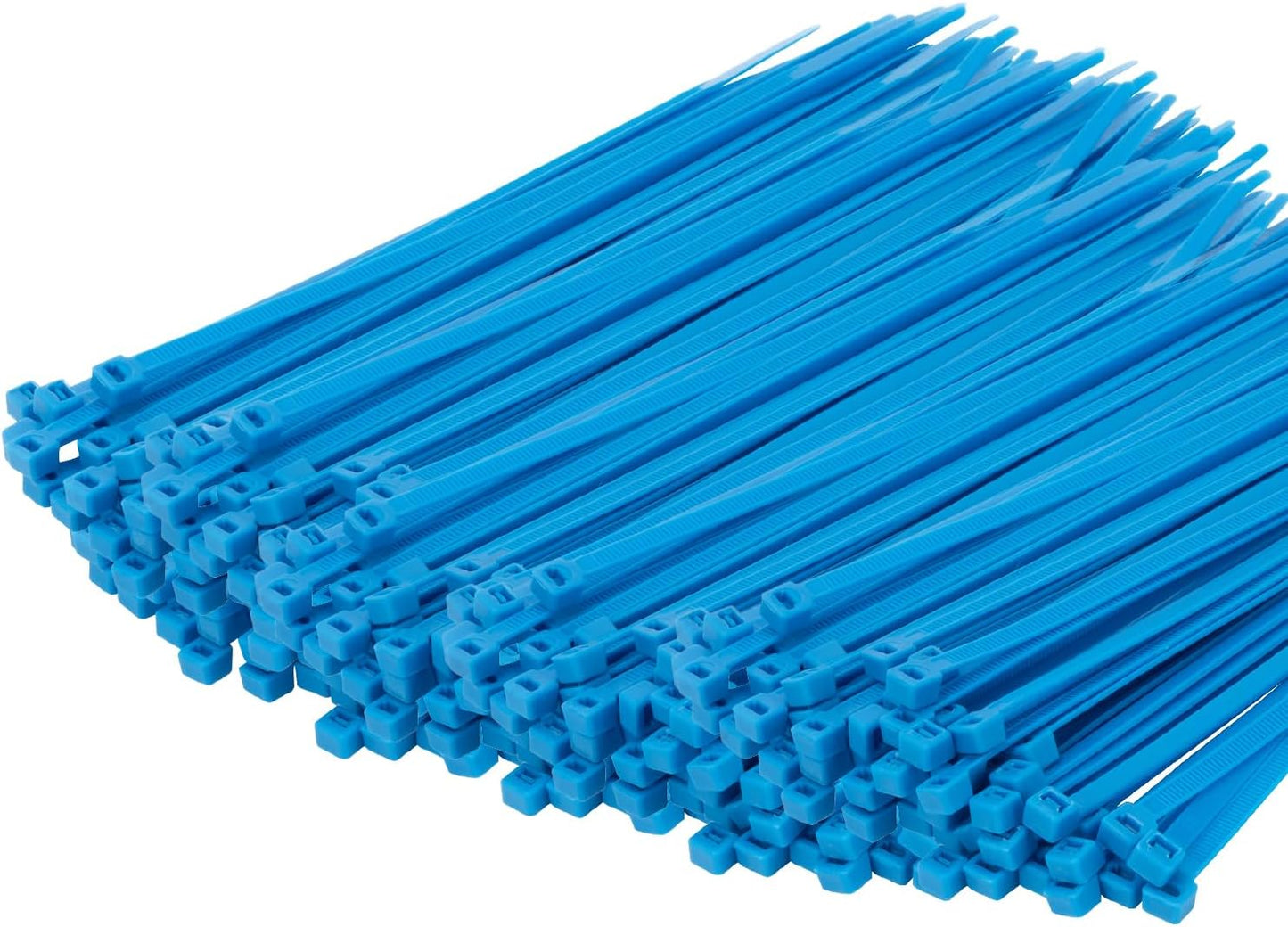 14 Inch Zip Ties Blue 1000 PCS, 40 Lbs- Heavy Duty Tensile Strength, Nylon PA66 UV Resistant Cable Ties for Indoor and Outdoor Use - Ideal for object bundling and fastening