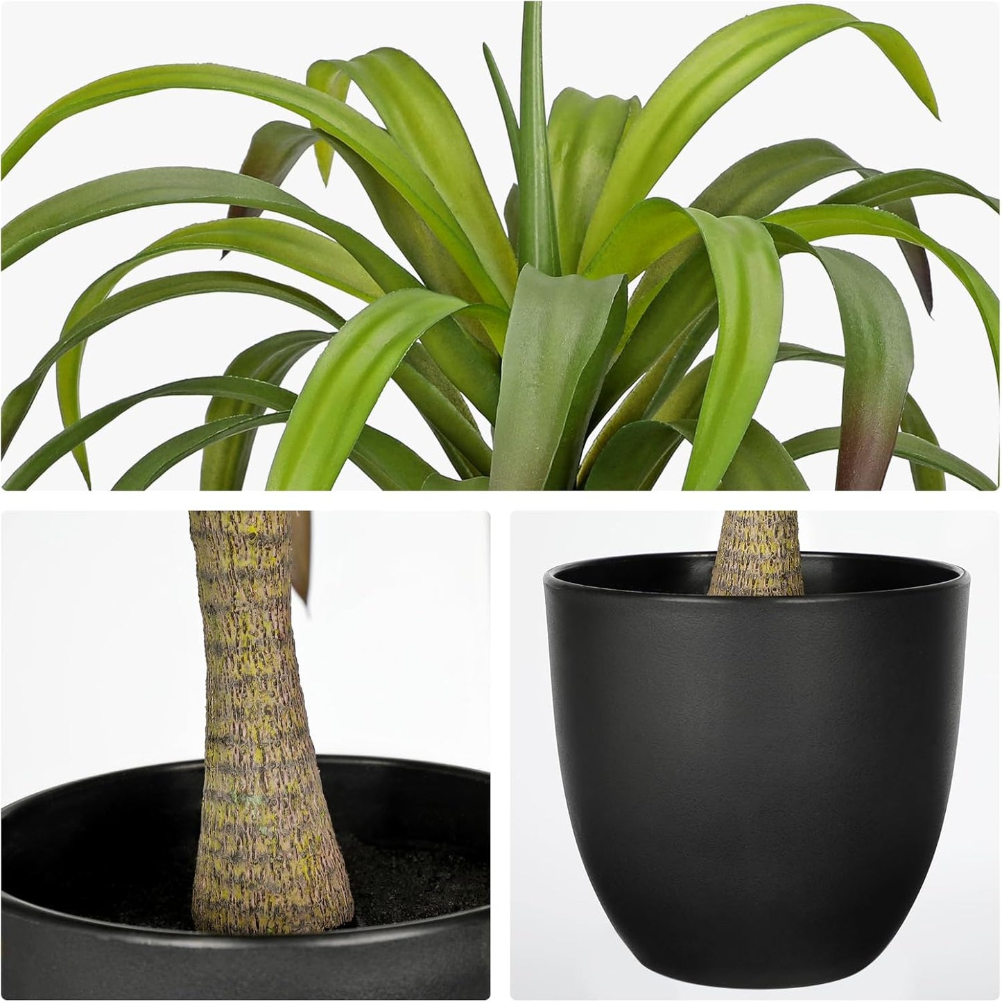 Briful Fake Agave Plant 22in Artificial Agave Potted Plant Fake Outdoor Plants for Home Office Living Room Bedroom Kitchen Table Decor