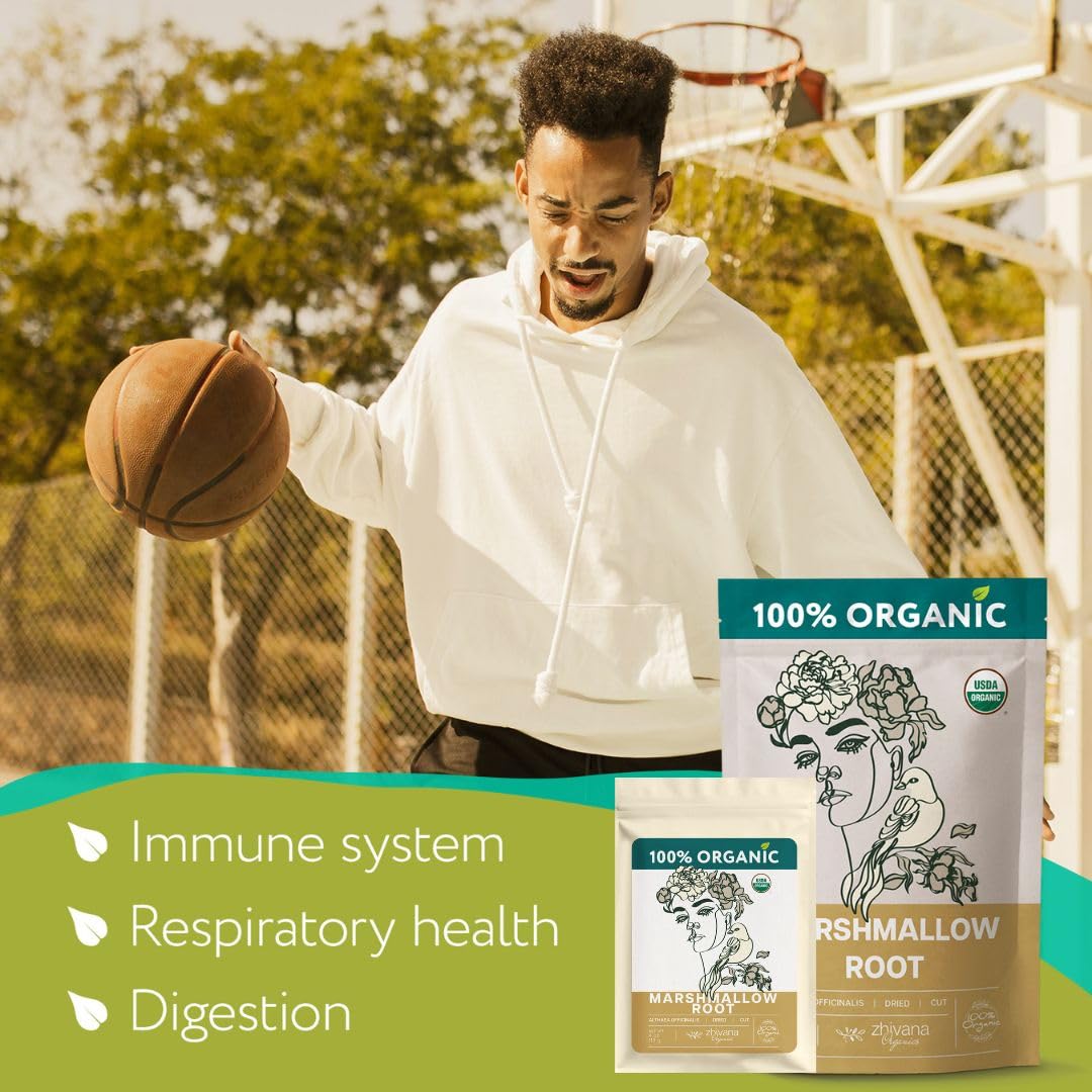 Super Value Pack 5 LB - Marshmallow Root Tea - Throat, Gut Lining, Digestion Support - Antioxidant Properties