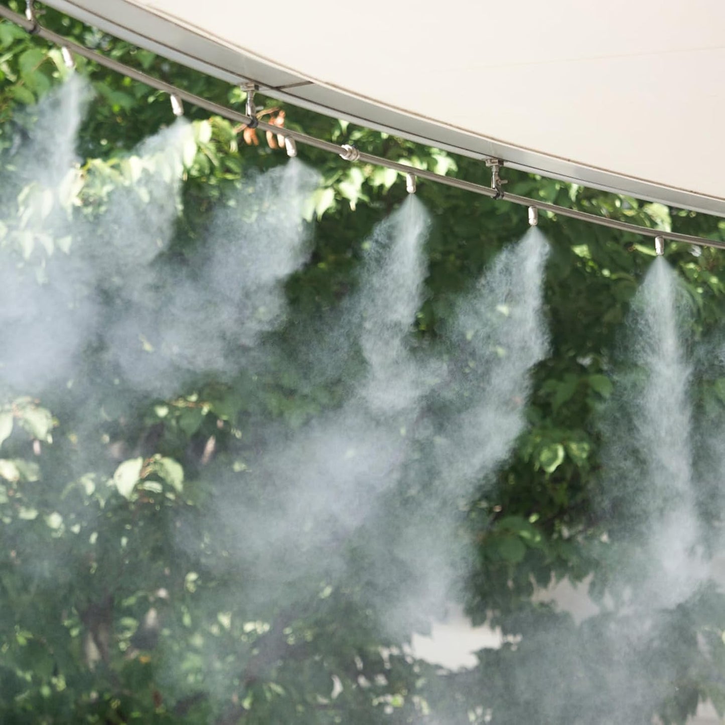 24 Pcs Misting Nozzles, Brass Misting Nozzles High Pressure Anti Drip Cleanable 0.012" / 0.3mm Orific for Outdoor Cooling System