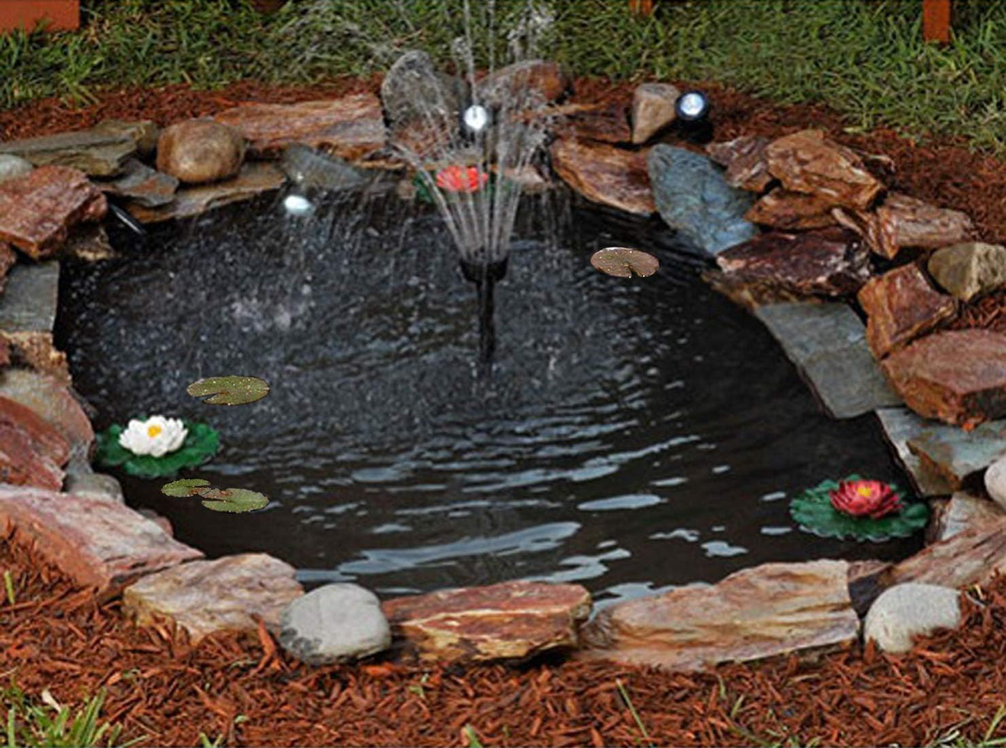 Small Pond Liner, 4 x 7 Feet 20 Mil Pond Liners for Outdoor Ponds, Black Pond HDPE Liner for Waterfall, Fish Ponds, Garden Fountain