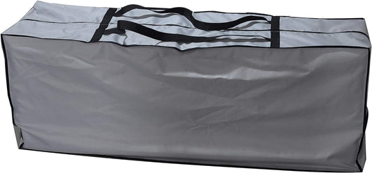 Outdoor Rectangular Cushion/Cover Storage Bag, Protective Zippered Storage Bags with Handles, 60"X20"X28" Grey