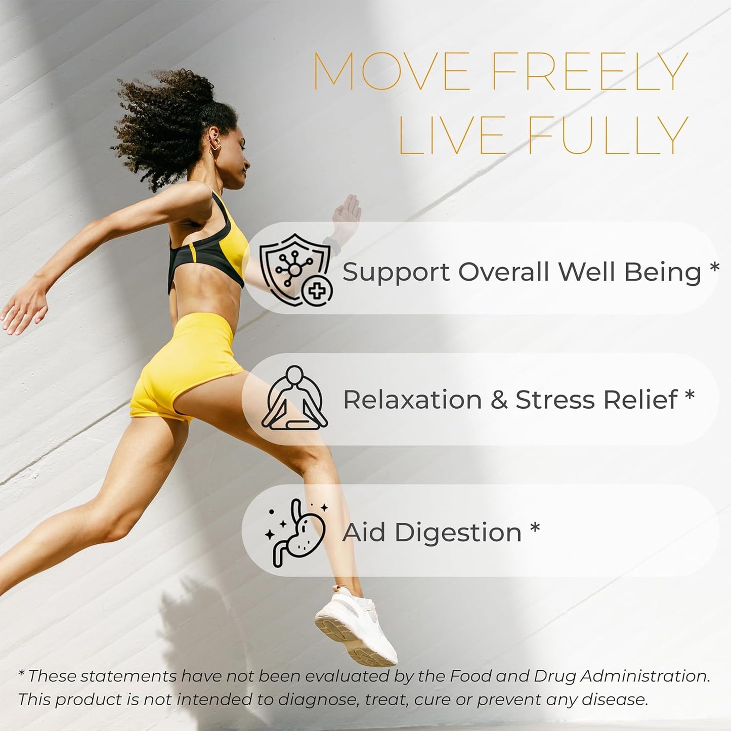 FreshDrinkUS, Premium 40 Tea Bags Daily Rescue Lemon Ginger Tea - 9 Superherbs – 100% Natural Ingredients, Tea Mix for Wellness Boost - Shelf-Stable, Caffeine-Free, Sugar-Free, Vegan