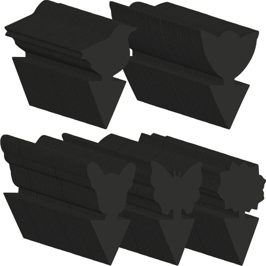 200 Sheets Fruit Fly Sticky Traps for Fruit Fly Gnat Trap for House Indoors Sticky Traps Catcher for Gnats Fungus Gnats Mosquito Catcher for Kitchen Outdoor Plants(Black)