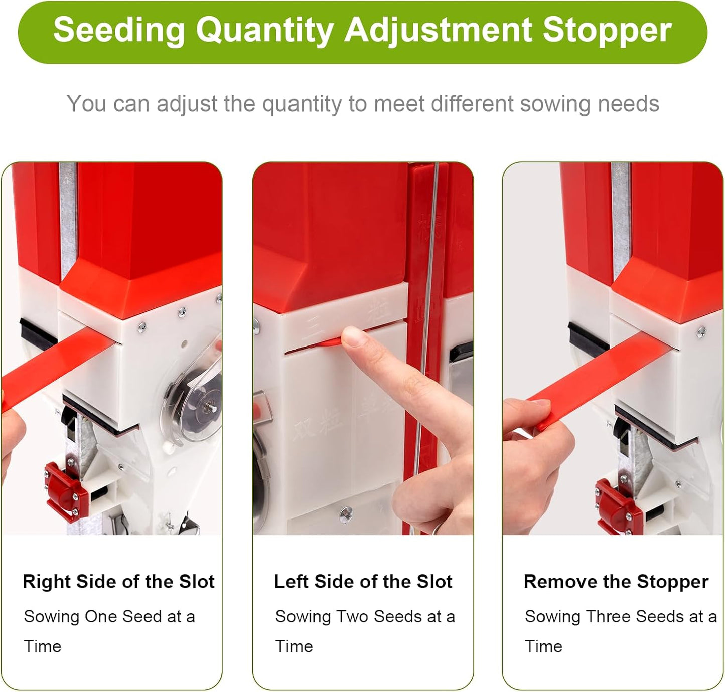 Household Corn Peanut Seeder Hand Planter Tool Adjustable Seeder Machine Handheld Garden Home Seeder & FertilizationSpreader (B-FertilizationTool+Seeder)