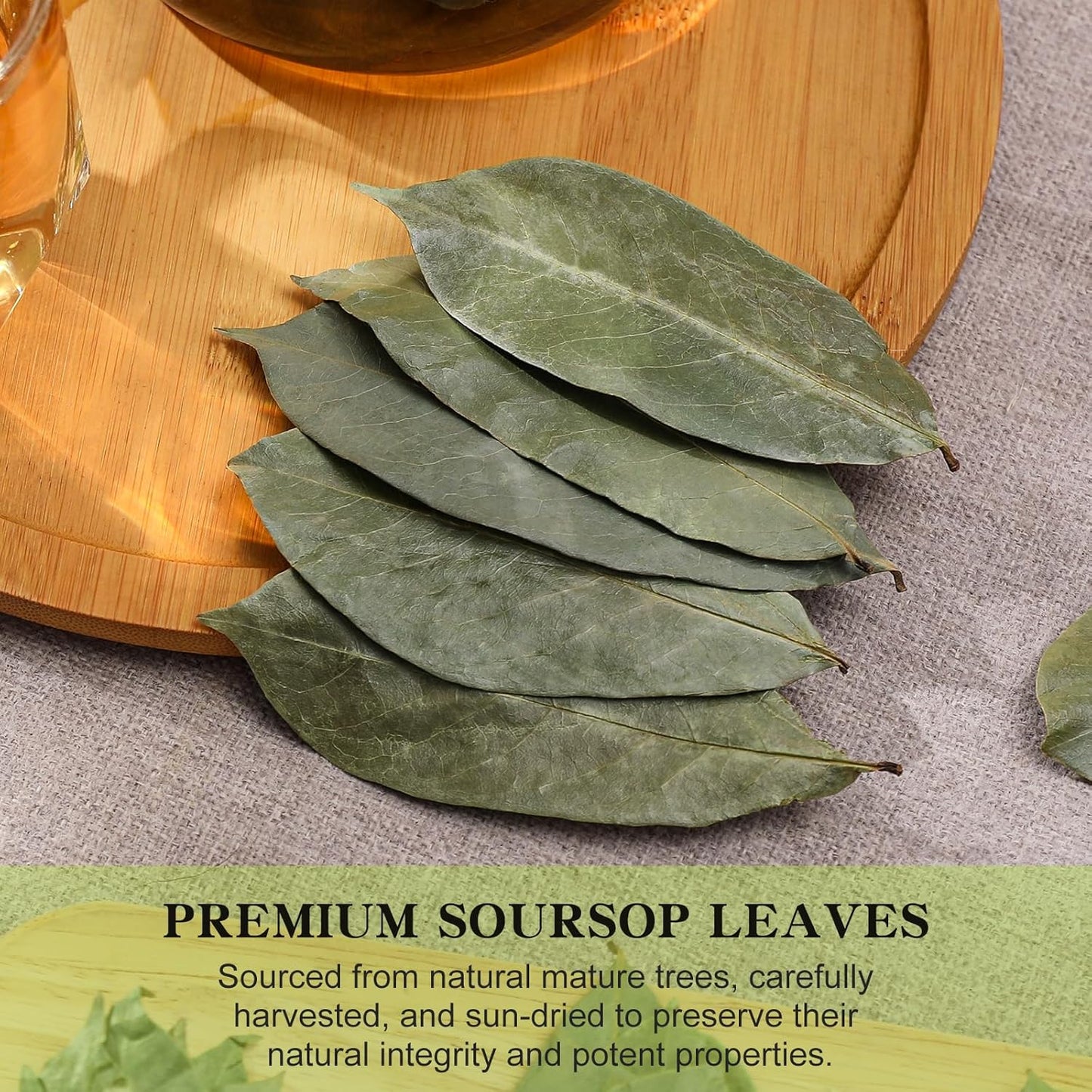 FullChea - Soursop Leaves, 170+ Hojas De Guanabana - Premium Soursop Leaves Tea - Guanabana Leaves - Non-GMO - Caffeine-free - Improve Digestion, Support Skin & Sleep