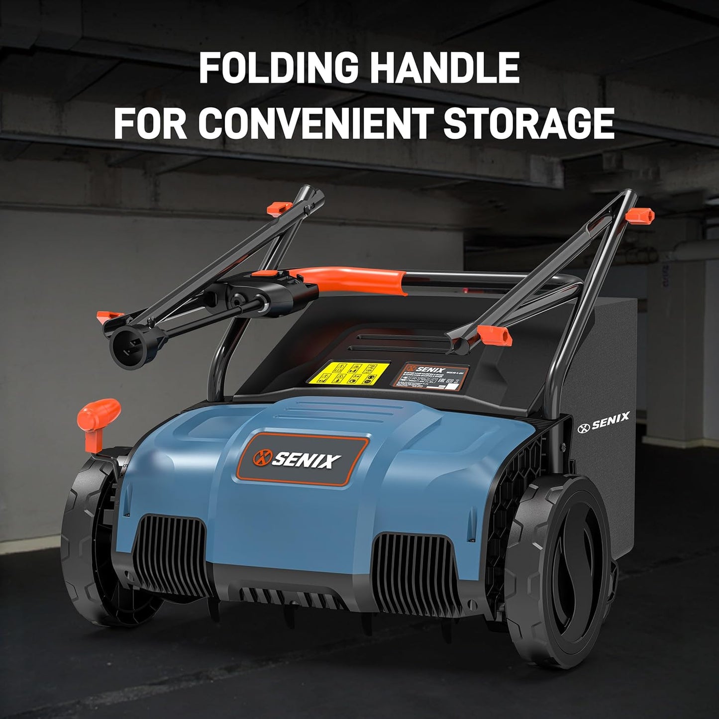 SENIX 12 Amp 13-Inch Corded Electric Dethatcher and Scarifier with Collection Bag,Lawn Care Equipment for Removing Thatch and Improving Yard Growth,Garden Tool Gifts(SCE12-L1)