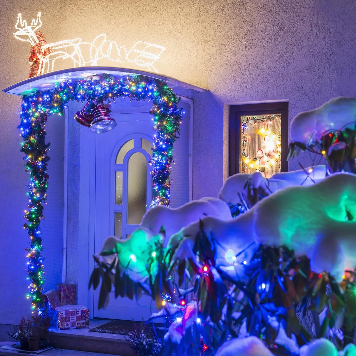 Solar String Lights for Outside, 39Ft 100 LED Solar String Lights Outdoor with 8 Modes，Solar Lights for Outside Waterproof for Yard, Fence,Balcony, Party,Christmas Tree Decorations (Multicolor)