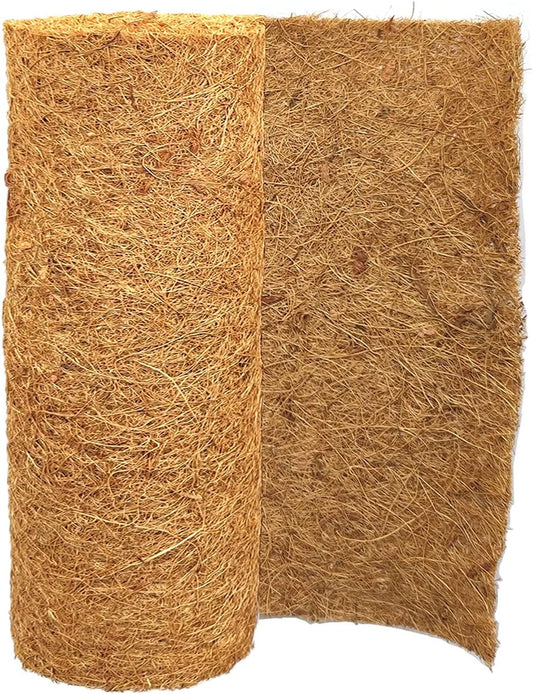 12x40 inch Natural Coco Liner Roll Coconut Coir Liner Sheets Coco Mat for Planter Window Box Flower Basket Garden Decoration Animal Pet Pad
