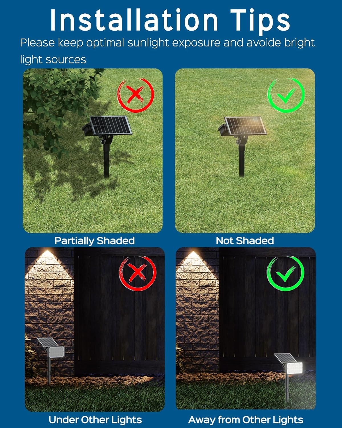 JACKYLED Solar Spot Lights Outdoor, 84 LEDs Solar Lights for Outside with 5 Modes Auto On/Off, IP65 Waterproof Landscape Spotlights for Yard Garden Decorative, Walkway, Driveway, 1 Pack