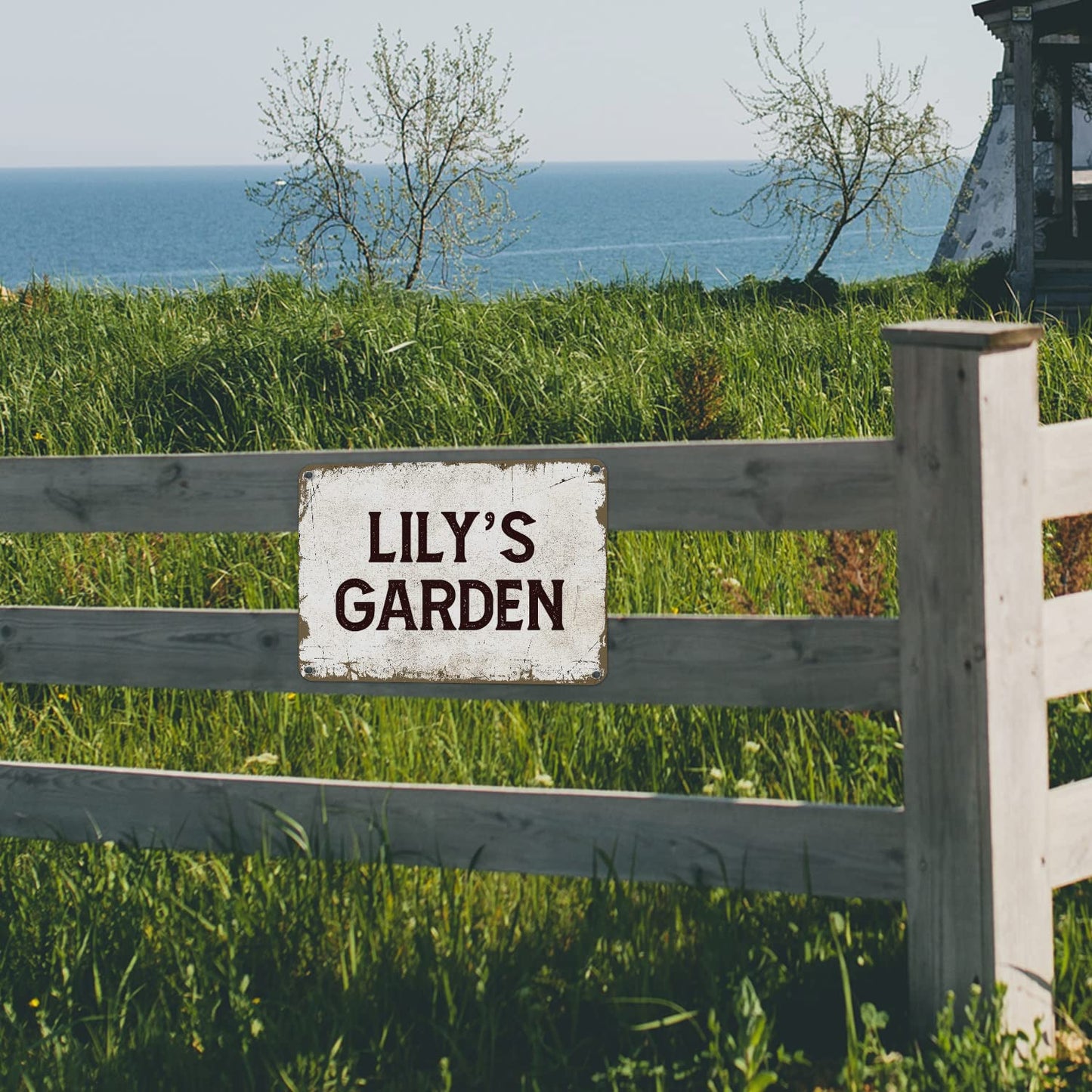 Rustic Custom Sign, Personalized Metal Signs, Gift for Him Men Dad, Man Cave, Indoor and Outdoor Use 10x7 Inches, ACM, Fade Resistant, Made in the USA