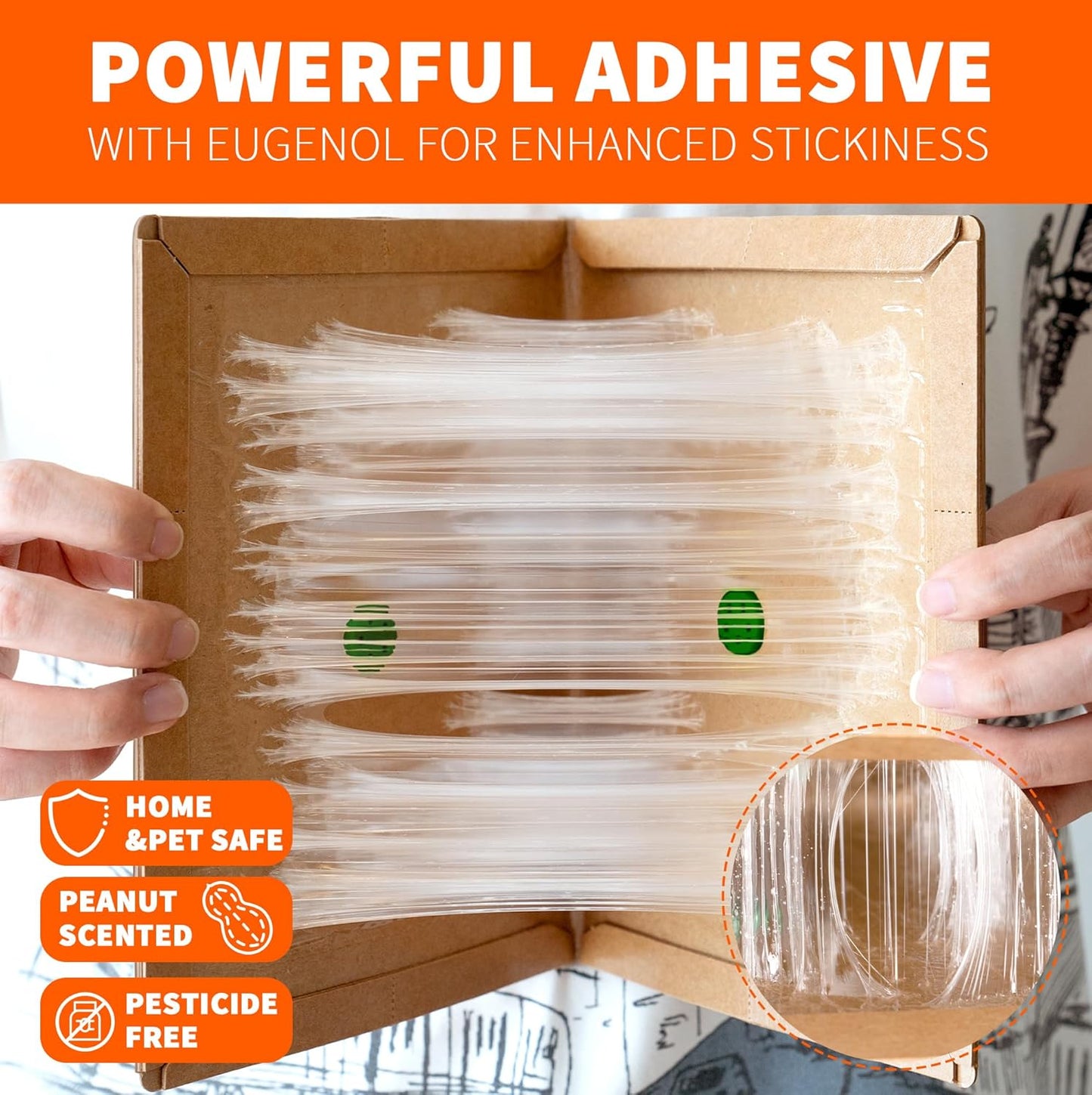 Glue Mouse Traps Indoor for Home 6 Pack, Large Sticky Mouse Traps for Inside House, Pre-Baited Adhesive Non-Toxic Glue Traps for Mice Rats, Snakes, Lizard, Insect(13.5" x 8.5")