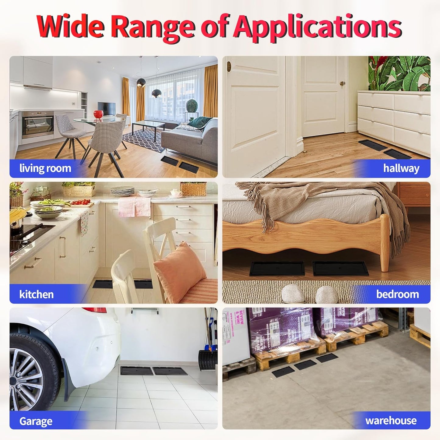 LULUCATCH Sticky Mouse Trap, 48 Pack Large Glue Traps, Pre-Baited Heavy Duty Non-Toxic Bulk Glue Boards Mouse Traps Indoor for Mice, Snakes, Rat, Insects, Cockroaches & Spiders, Pet Safe Easy to Use