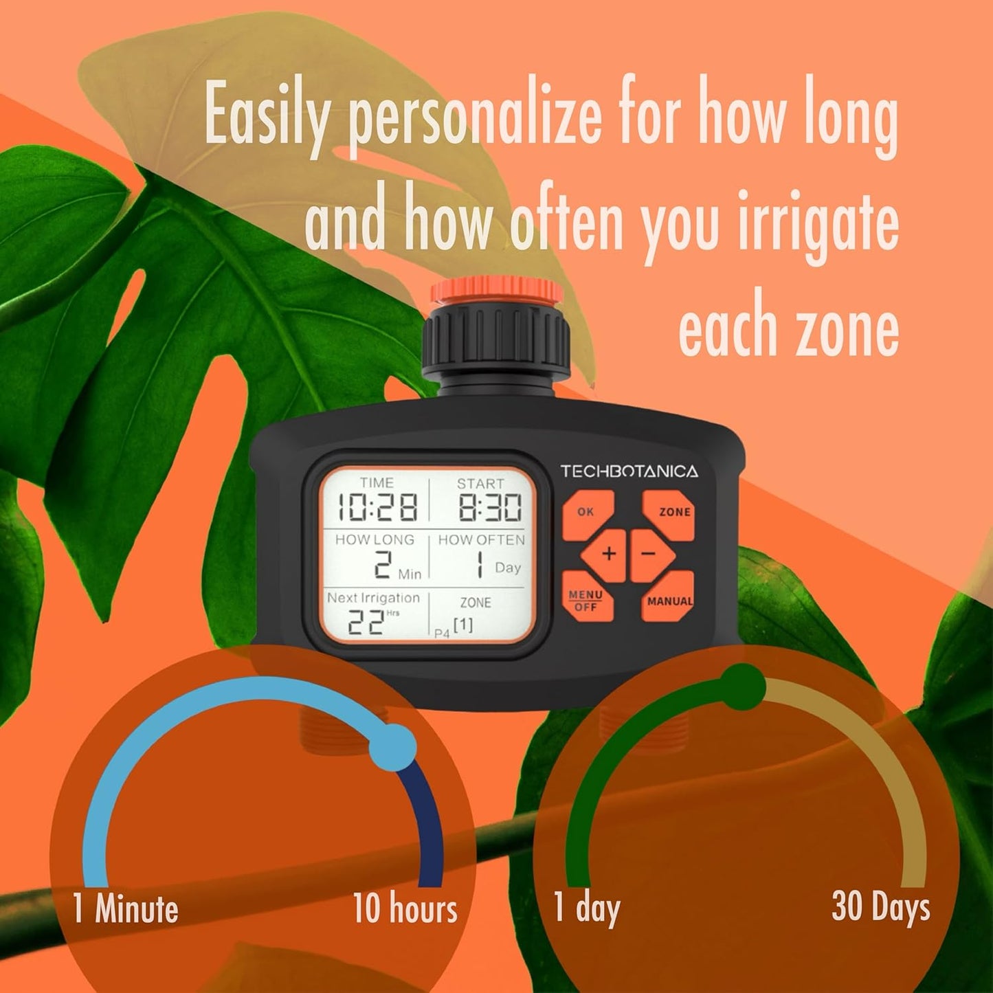 Automatic Water Timer for Garden Hose – Dual Outlet Manual & Automatic Watering System