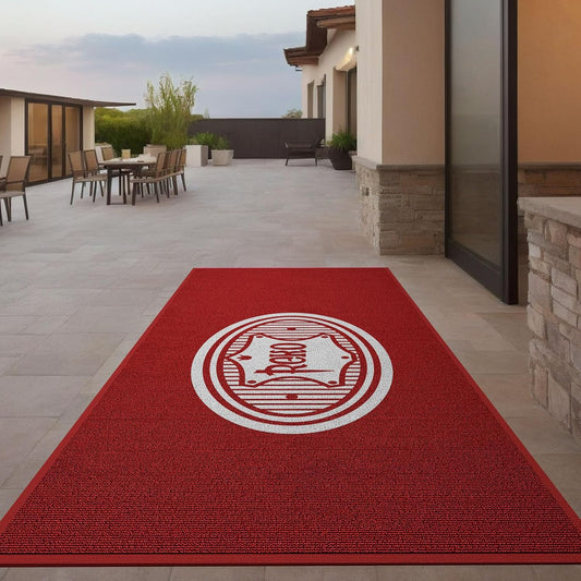 Custom Professional Carpet Rug with Any Logo Size Color Shape Commercial Entryway Floor Welcome Door Mat for Business Home Indoor/Outdoor Non Slip Washable Durable