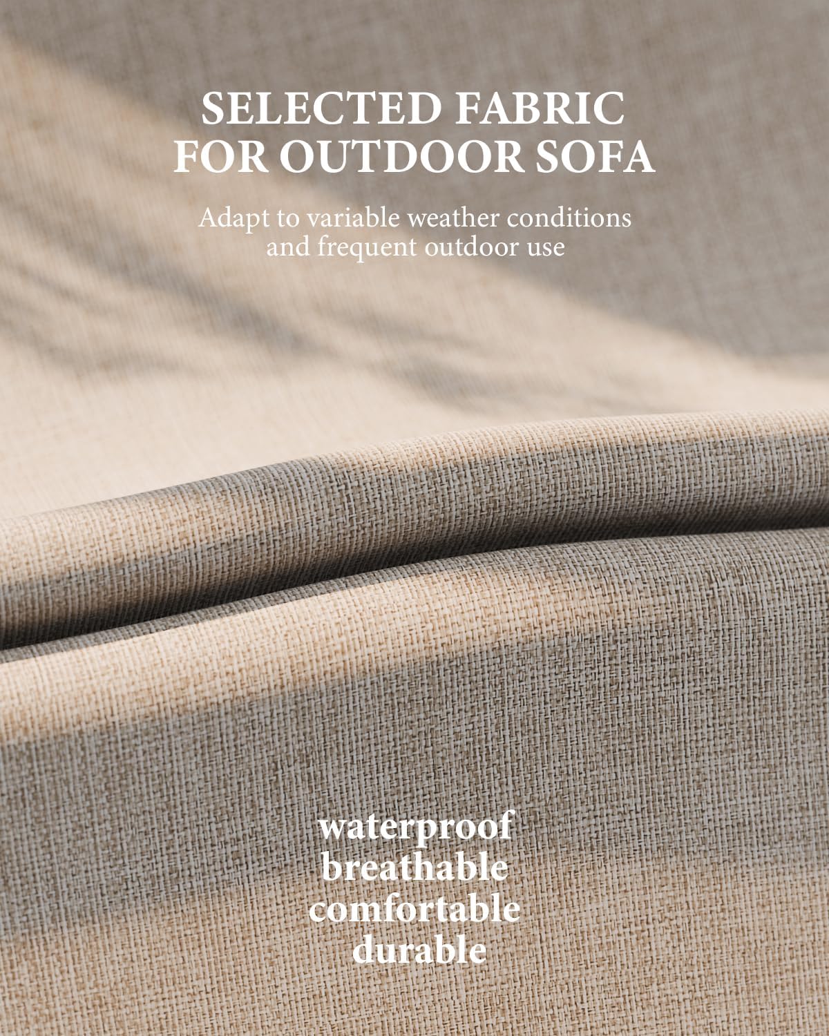 ZANDOR Aluminum Outdoor Patio Furniture - 2 Pcs Armchairs and Coffee Table, All-Weather Metal Modern Outside Furniture with Washable Thick Cushion for Garden/Backyard/Porch, Grey