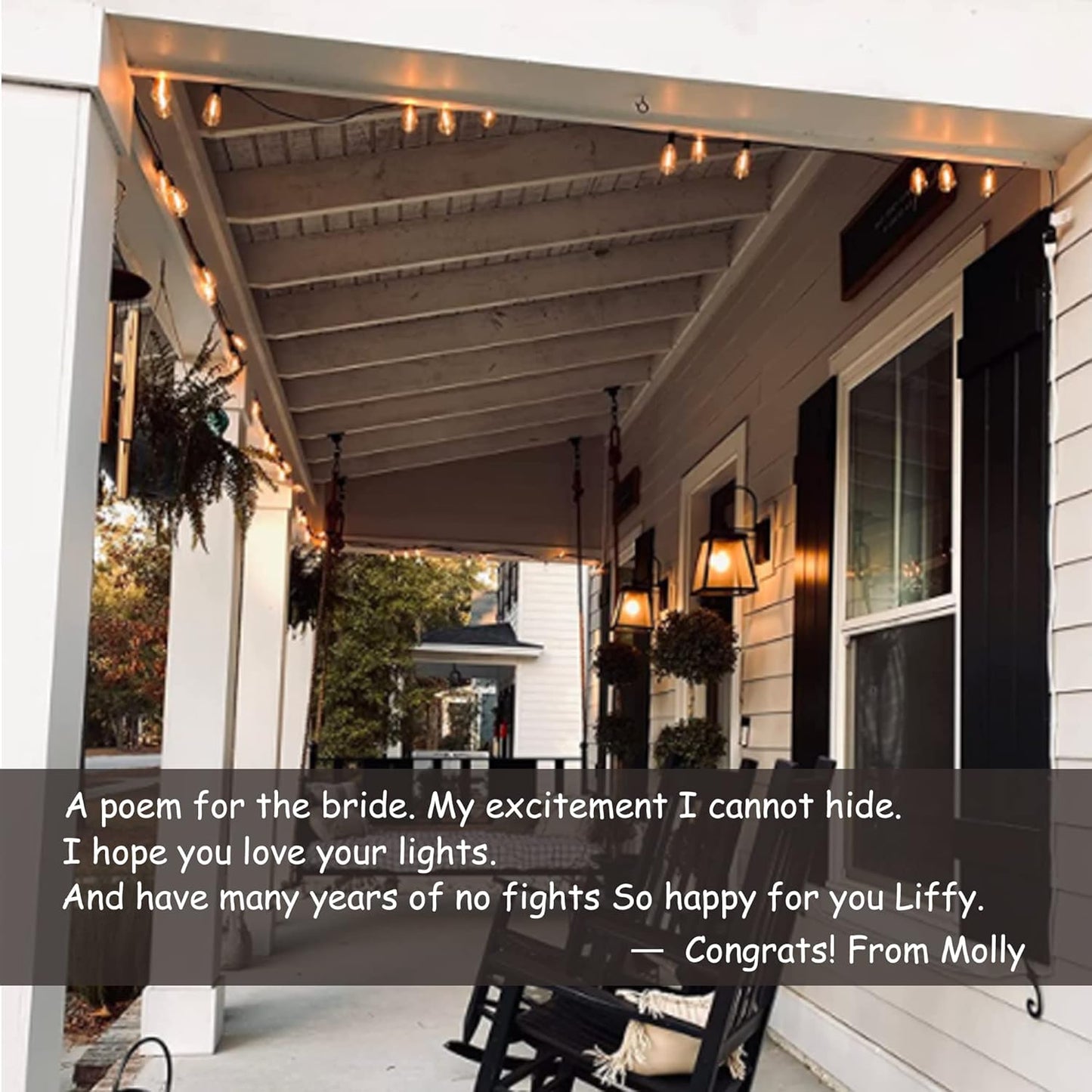 DAMAING Outdoor String Lights 200FT Waterproof,Patio String Lights for Outside with Shatterproof 104 Edison LED Bulbs,Vintage Dimmable Hanging Lights for Christmas,Wedding,2 Pack × 100FT White Cable