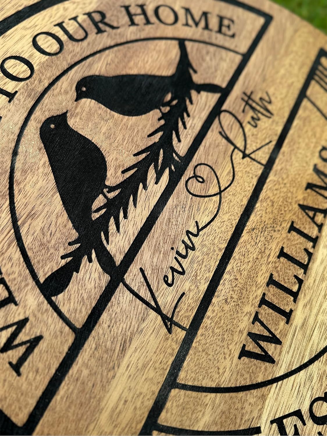 Personalized Anniversary Wedding Gifts for Couple Parent Husband Wife, Wooden Name Sign, Large Rustic Wedding Wall Decor, Custom with Your Names and Dates, Personalized Gift