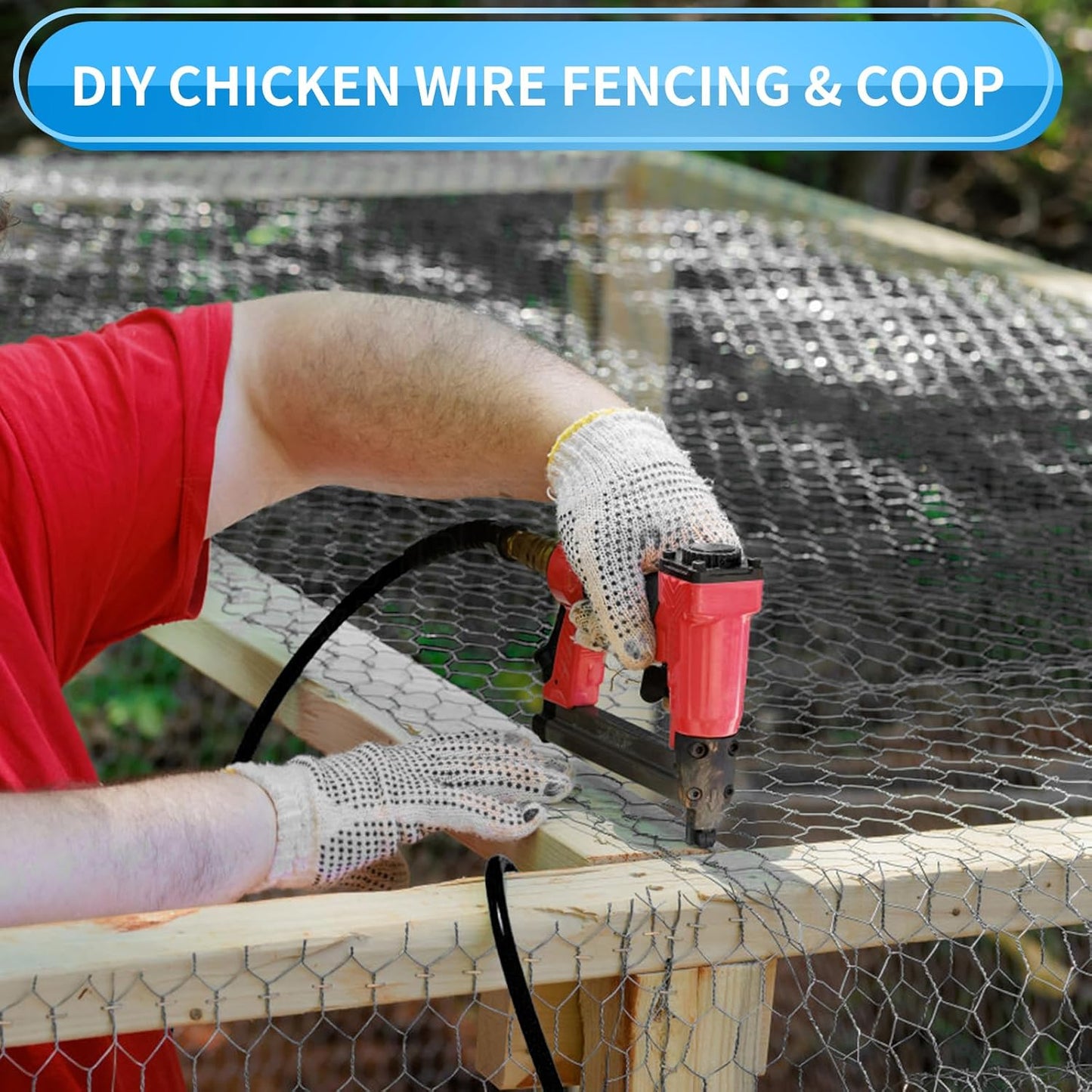 36'' x 150' Black Chicken Wire Mesh Fence, 20 Gauge Galvanized Poultry Netting and 1 inch Garden Mesh Fence Roll, Chicken Wire for Floral Arrangements/Crafts/Farm/Livestock/Pet Protection