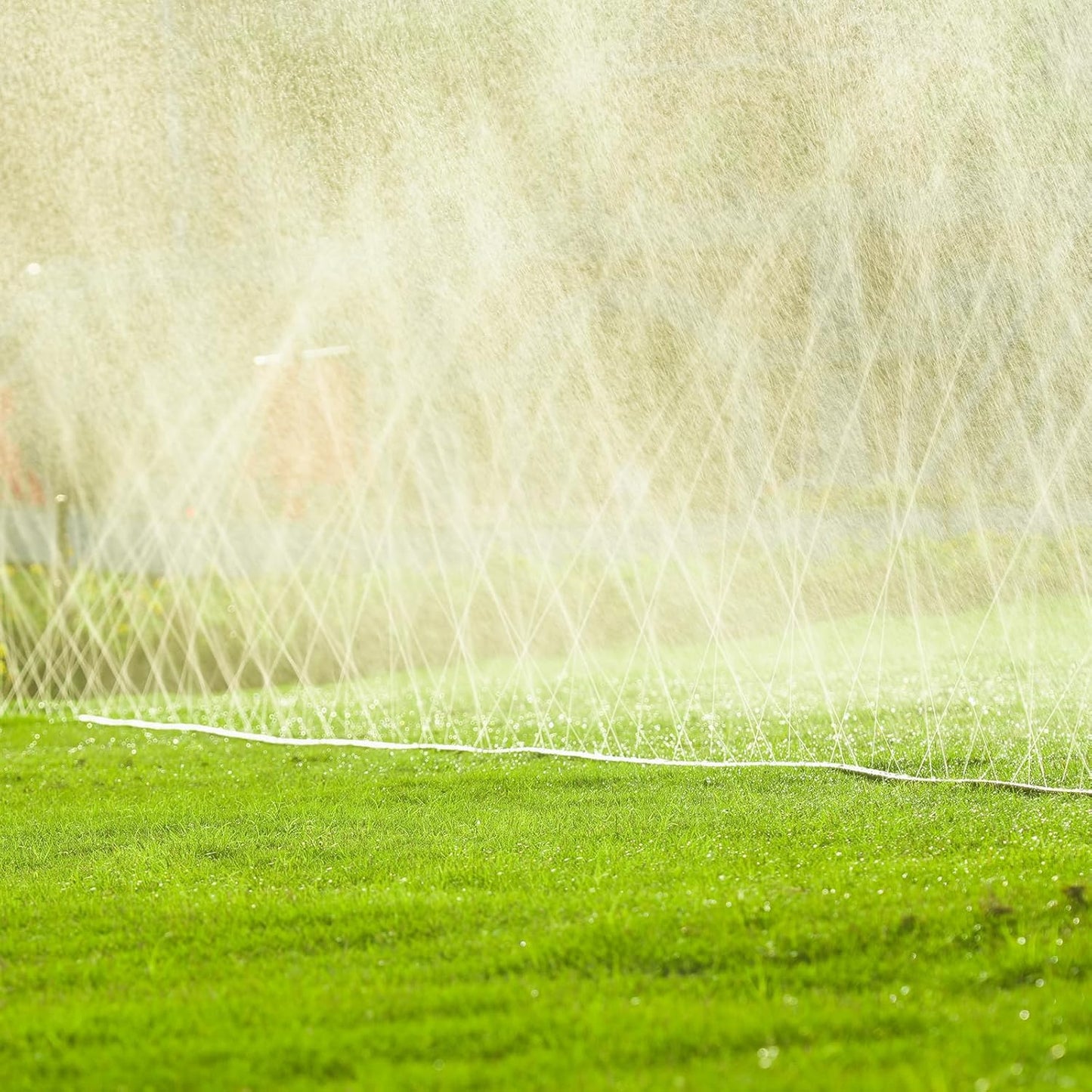 LINEX Sprinkler Soaker Hose 20 ft for Garden, Watering Hose with Holes, High-Efficiency Sprinklers System for Lawn and Garden with Staples