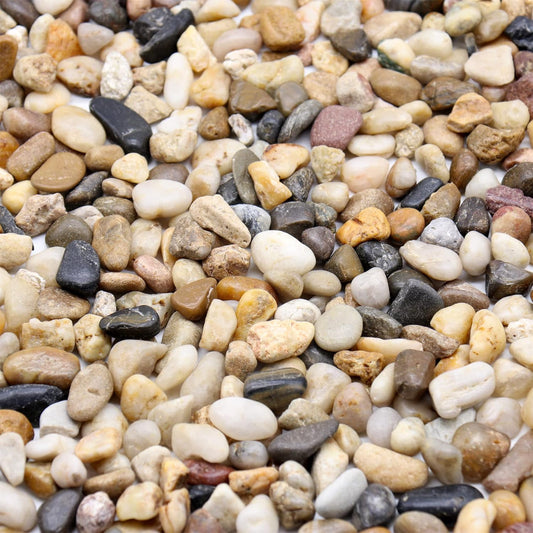 Rocks for Plants. Mixed Color Decorative Pebbles. 1/5 Inch 5 lbs. for Garden, Landscaping, Indoor, Vase fillers, Crafting, Succulents, pots, Plants (Mini (0.2 Inch), Mixed Color, 5)
