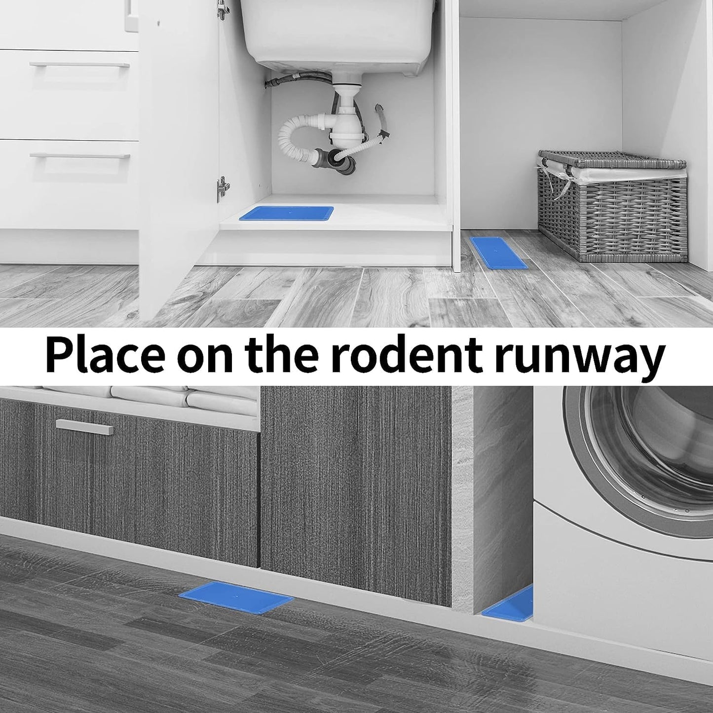 LULUCATCH Mouse Traps 14 Pack, Heavy Duty Mouse Traps Indoor for Home, Rat Trap for Mice & Snakes with Non-Toxic Glue, Large Mice Traps Indoor, Pet Safe Pest Control