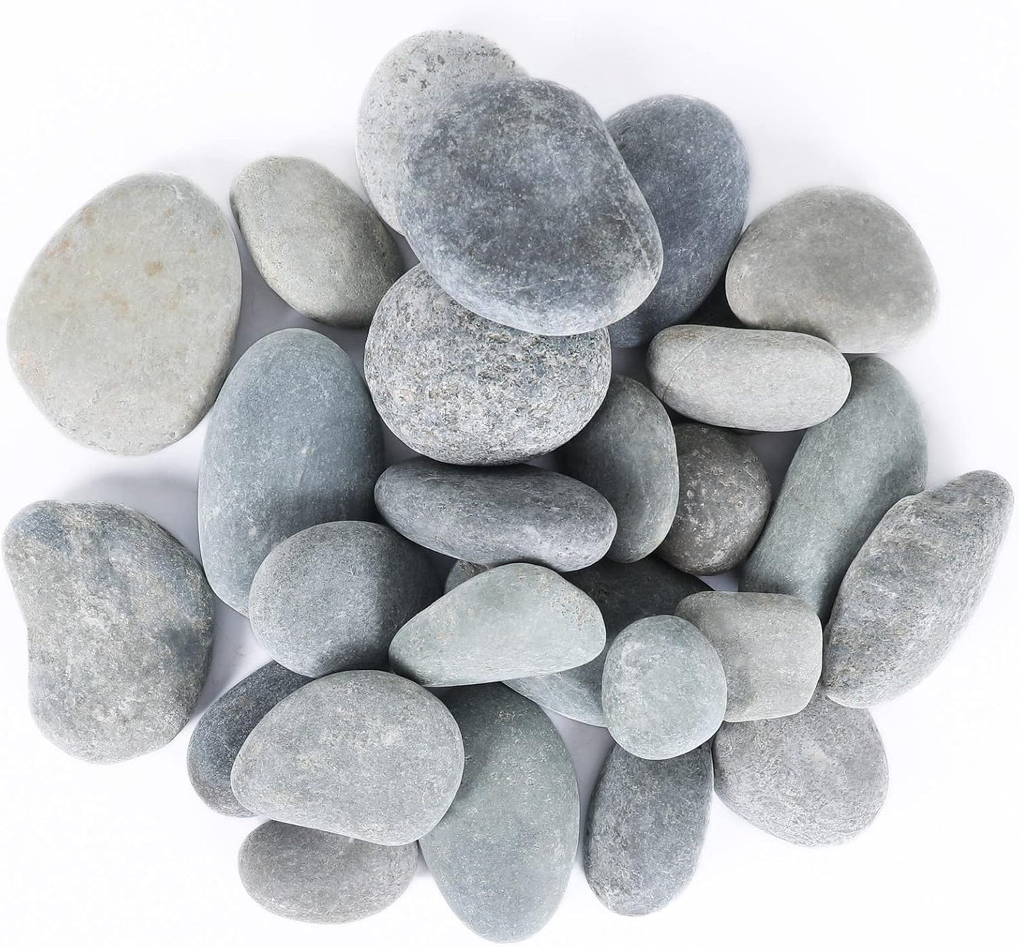 11LB Stones Pebbles River Rocks, 100% Natural Hand-Picked Premium Decorative Pebbles, Ideal for Garden Landscaping, Home Decor, Aquariums, Painting, Crafting and Gifts, Green