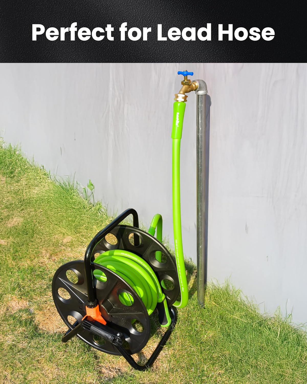 RAINPOINT Leader Garden Hose 3ft - Lightweight Water Hose - Flexible, Heavy Duty, Hybrid Rubber, with Female to Female Fittings