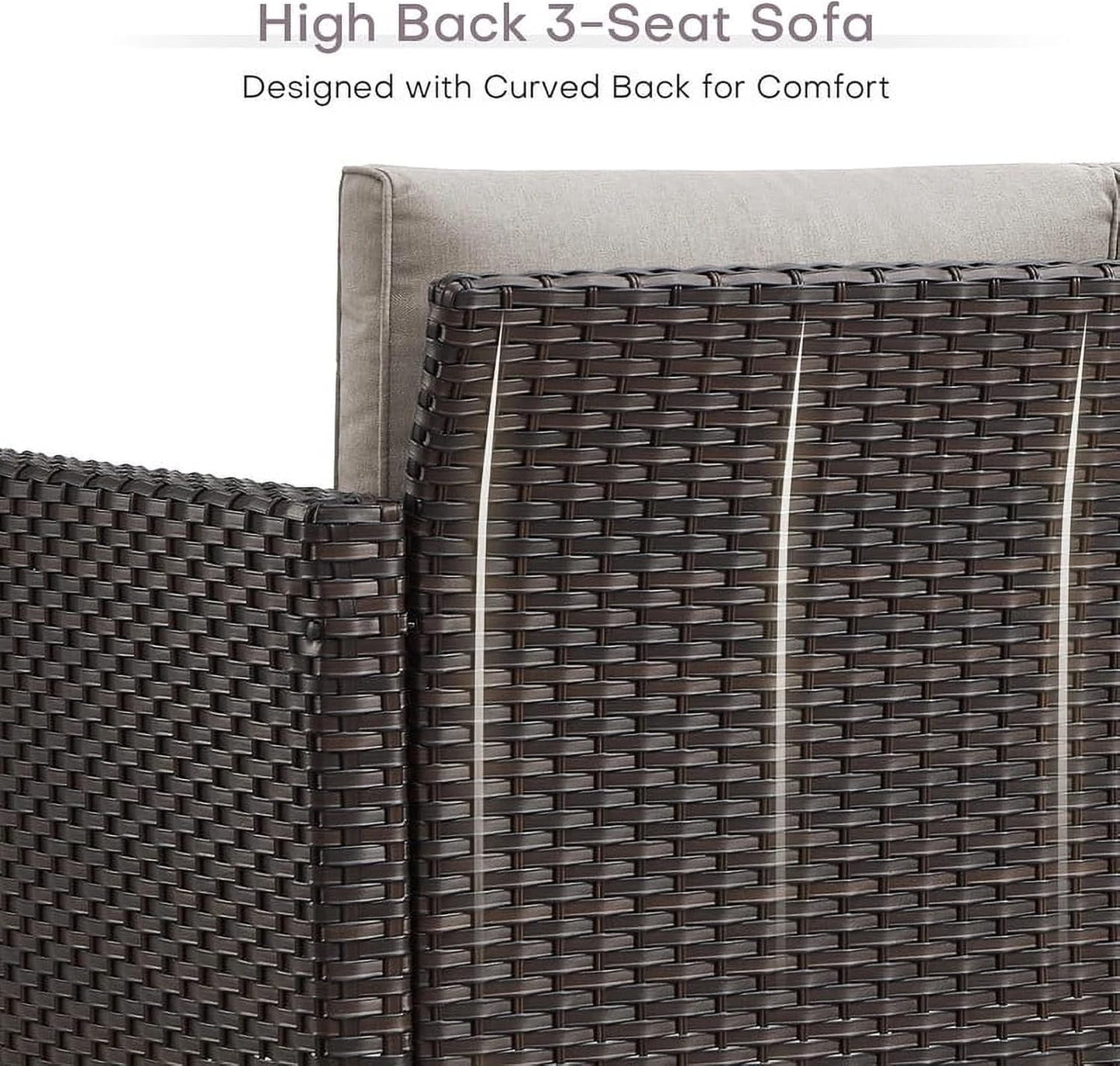 HUMMUH Outdoor Swivel Chairs Set of 2,PE Wicker Patio Furniture Rocker Glider Chairs for Porch Balcony Deck Garden