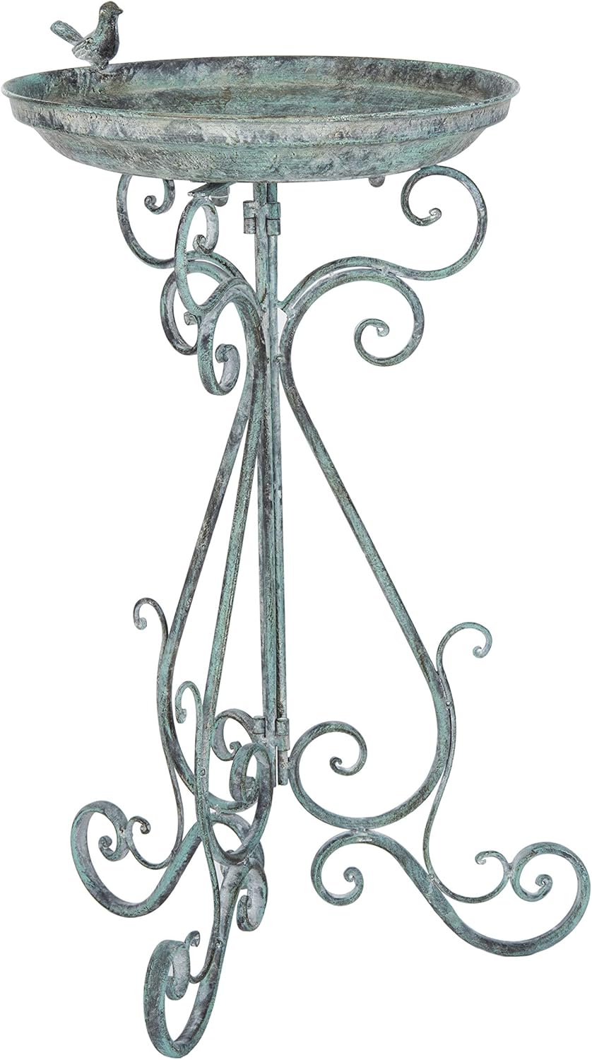 SAFAVIEH PAT5024A Outdoor Collection Ashlan Pearl White 29-inch Bird Bath