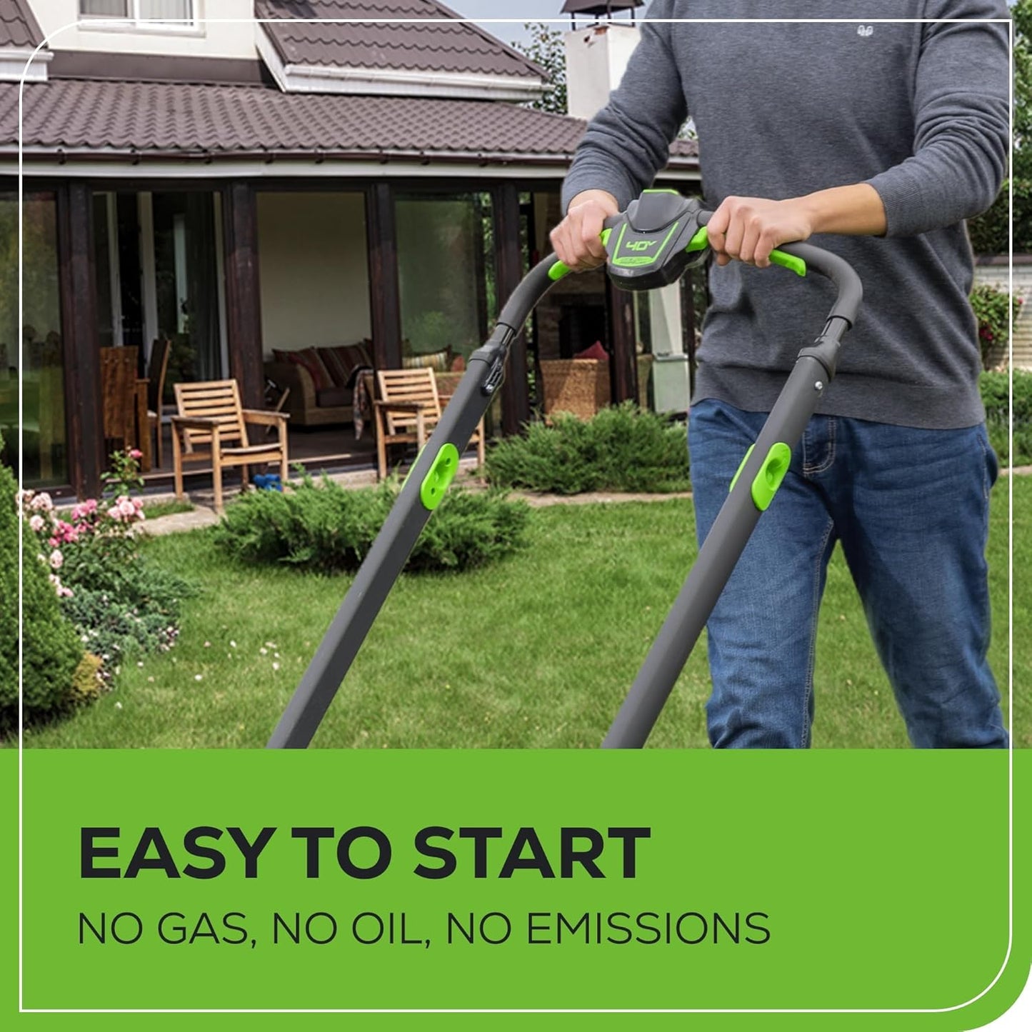 Greenworks 40V 25" Brushless Cordless (Self-Propelled) Lawn Mower (75+ Compatible Tools), (2) 4.0Ah Batteries and Dual Port Rapid Charger Included