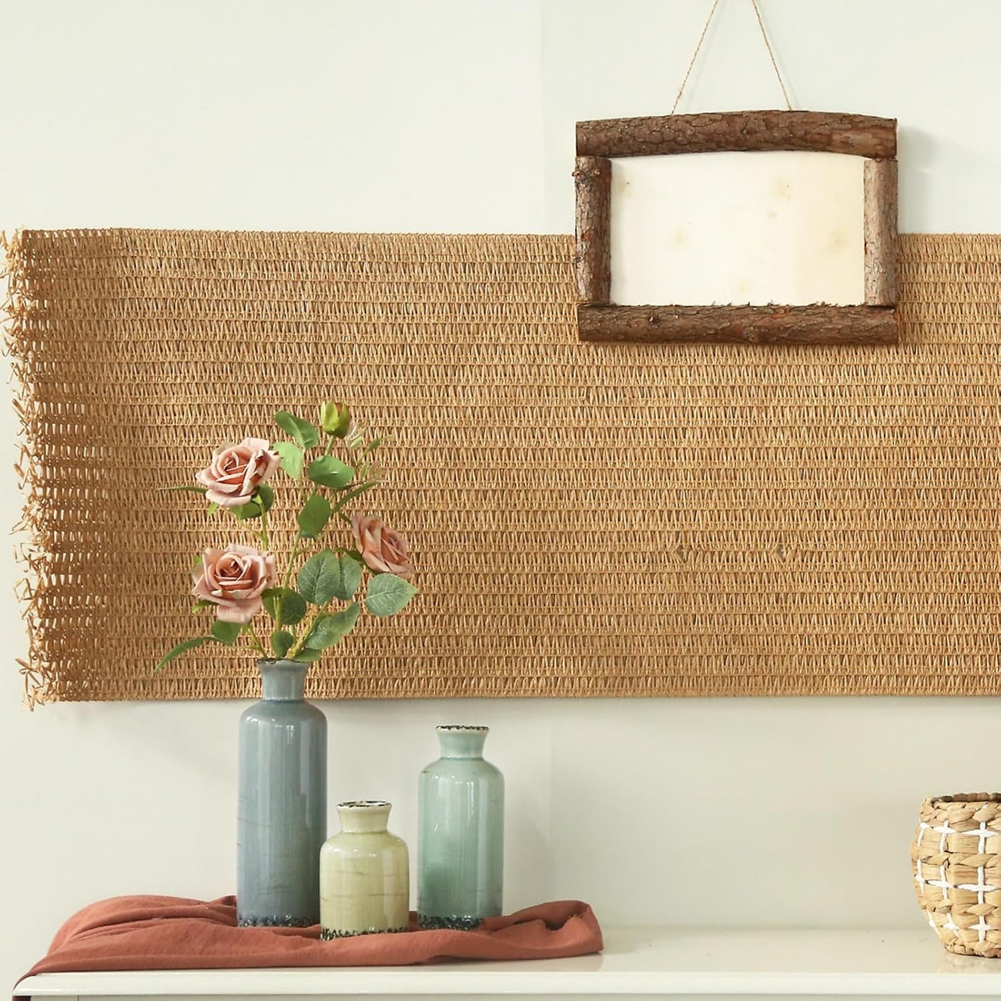 Flower Vase Set of 3, Ceramic Neutral Vases Home Decor, Pottery Rustic Farmhouse Decorative Vases Modern Decor for Table Mantel Entryway Bookshelf Living Room Kitchen Bedroom - Multicolor