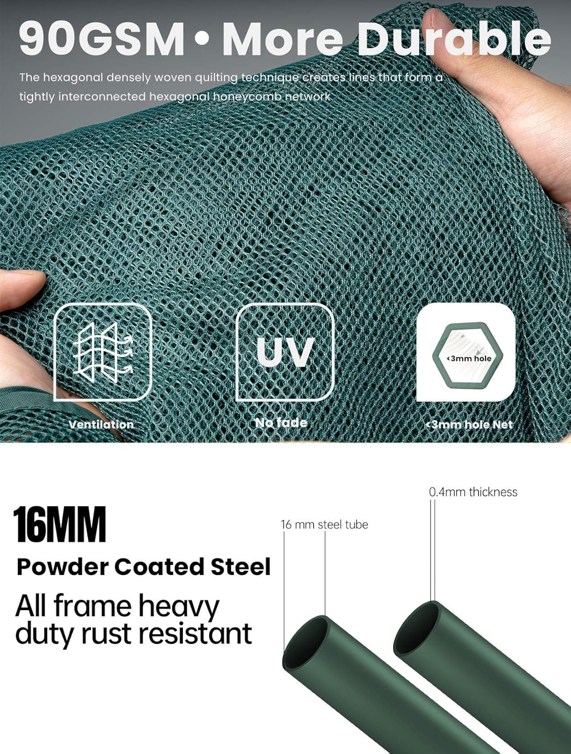 Poray Large 12.3X4FT Tunnel Plant Netting Cover,4.1FT Tall Crop Cage Tomato Netting for Vegetables&Fruits,Durable Gardening Net for Plant and Animals