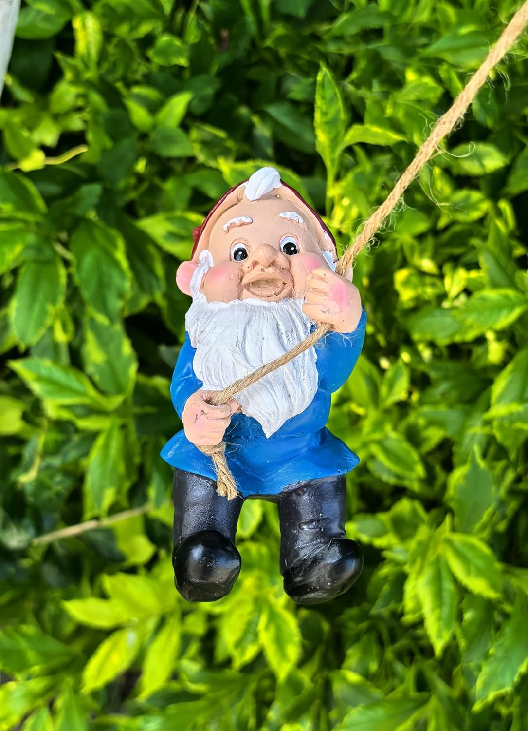 Gnome Garden Decoration Climbing Tree Decor Outdoor,Fairy Door Tree Face Figurine Lawn Patio Decor,Funny Climbing Elves Tree Peeker Sculpture Yard Art