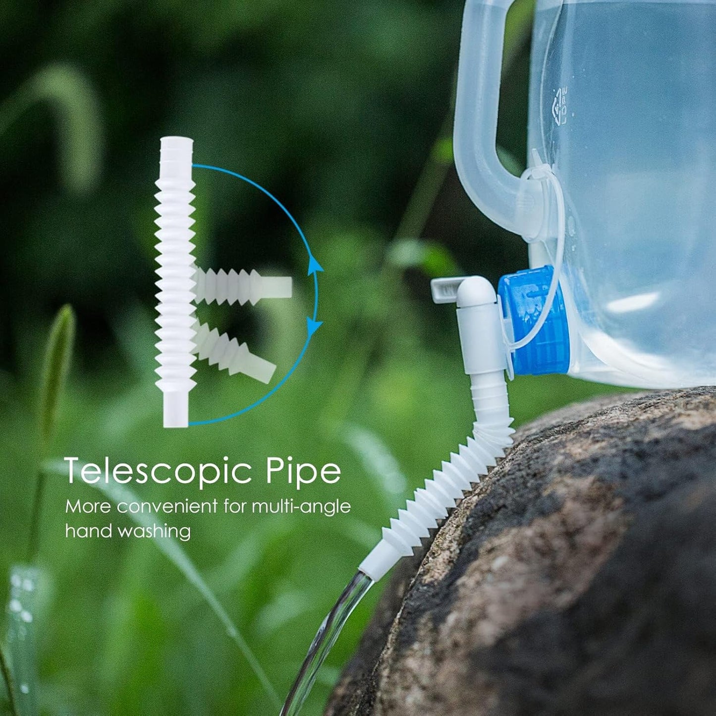 Collapsible Water Container Jug, 4×2.6 Gallon No BPA Water Storage Carrier with Spigot, for Camping Hiking Backpack RV Outdoors and Emergency, Foldable Portable Survival Kits for Hurricanes