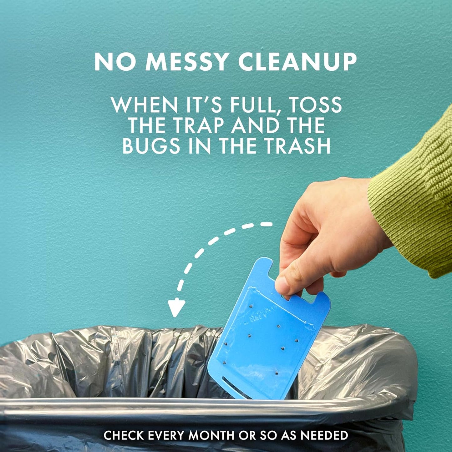 STEM Light Trap Refill Cartridges, Indoor Fruit Fly Trap, Effective Insect Control for Home, Attracts and Traps Flying Insects, Compatible with STEM Light Trap, 6 Count