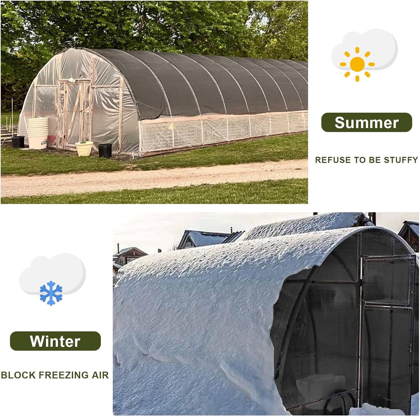 LOVE STORY 6x12FT 55% Black Shade Cloth Sun Shade Net with Grommets Sunblock Net Mesh Tarp for Garden,Plants Cover,Greenhouse and Patio