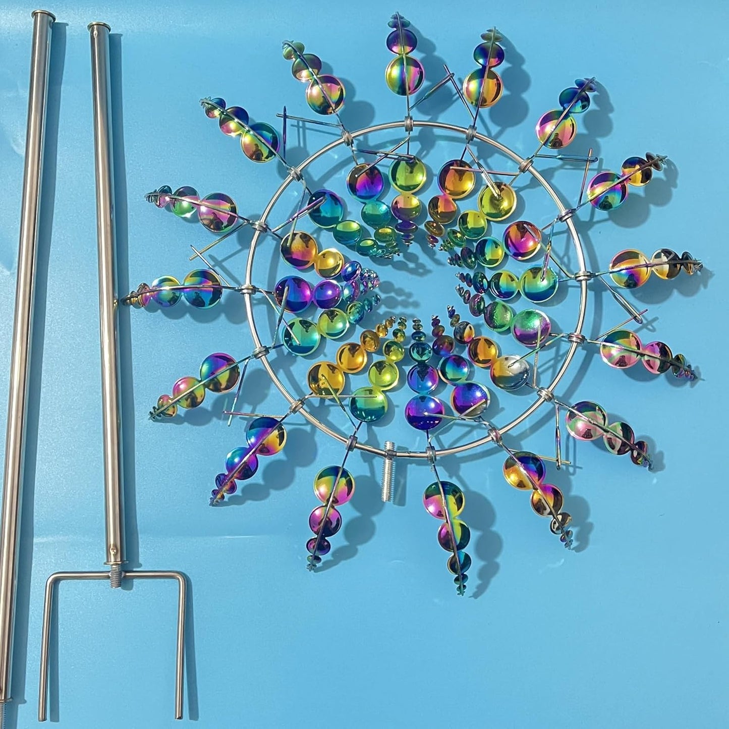 Generic Shirem Magical Metal Windmill, Kinetic Wind Sculptures & Spinners, 3D Wind Spinner, Kinetic Spinner, Enchanting Wind Spinner for Yard and Garden.