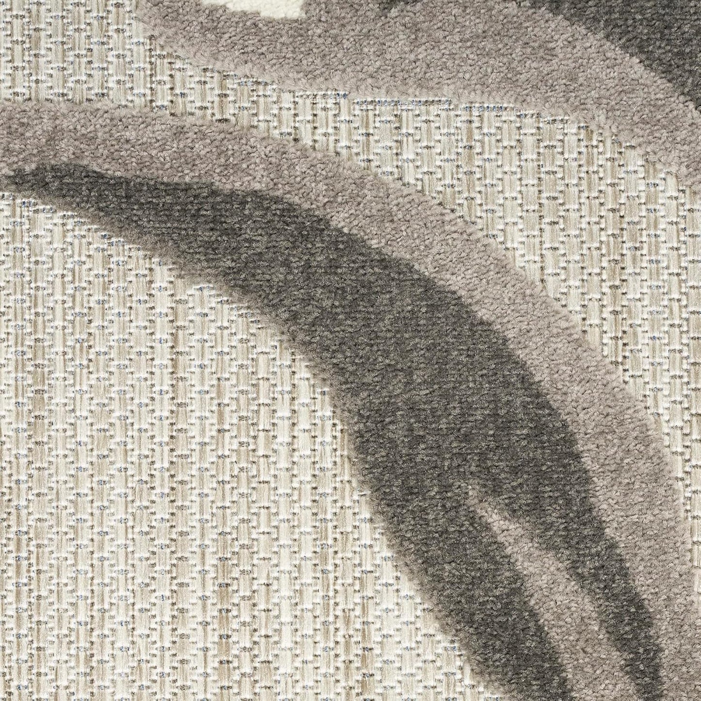 Nourison Home Aloha Beige 2' x 6' Area Rug Easy Clean, Non Shedding, Bed Room, Living Room, Dining Room, Kitchen (6' Runner)